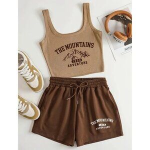 Vika Sugar Taro Knitted Pants Set